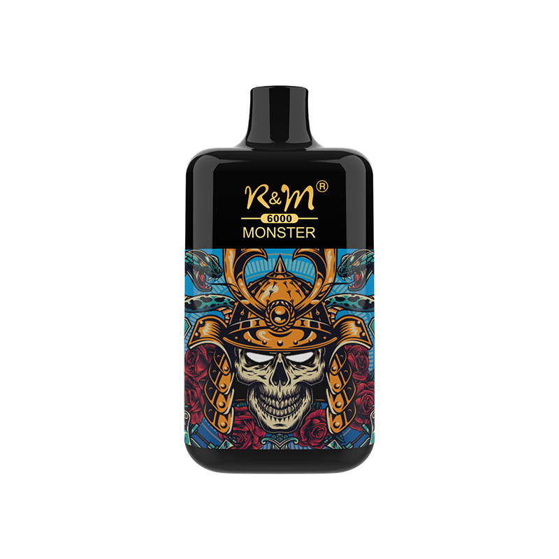 2% 5% Nicotina Última versión ELF Box Vape desechable Vape 6000puffs R&M Monster Mesh Coil Electronic cigarrillo