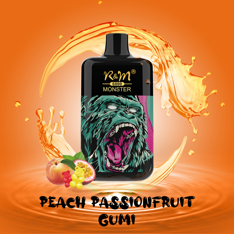 R&M Monster 6k Dubai OEM Logo Importación Vapor desechable