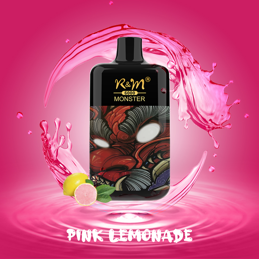 R&M Nonster 6000 Puffs China Customize Vapor desechable de la bobina de malla de malla de marca de marca
