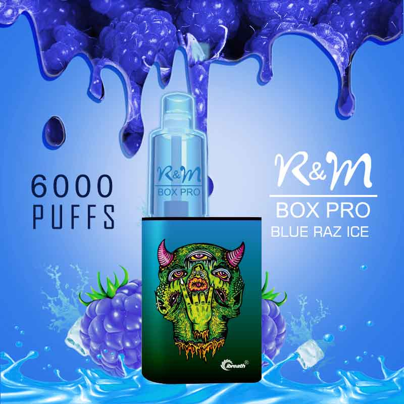 R&M Box Pro más popular 6000 hojaldres del Reino Unido Vapor desechable