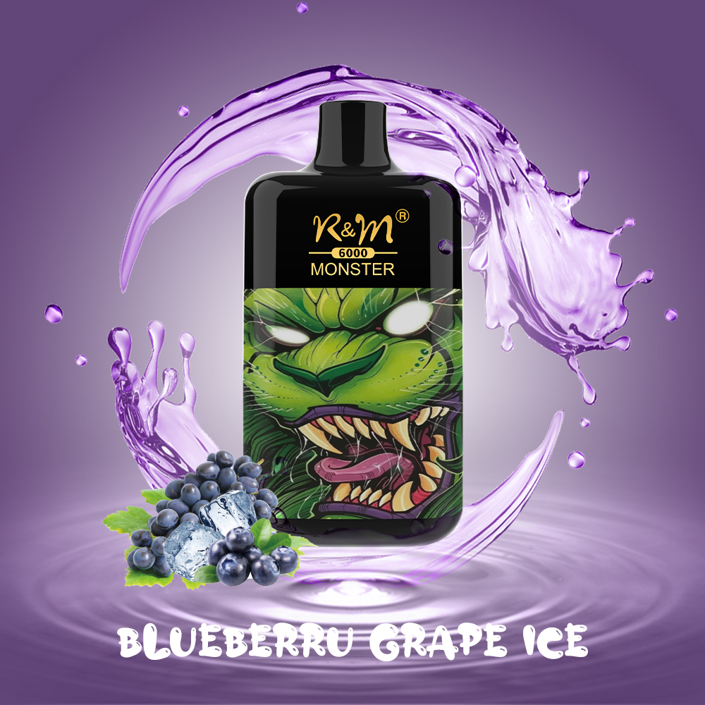 R&M Monster 6K Israel Importación de sal de sal personalizada Vapor desechable