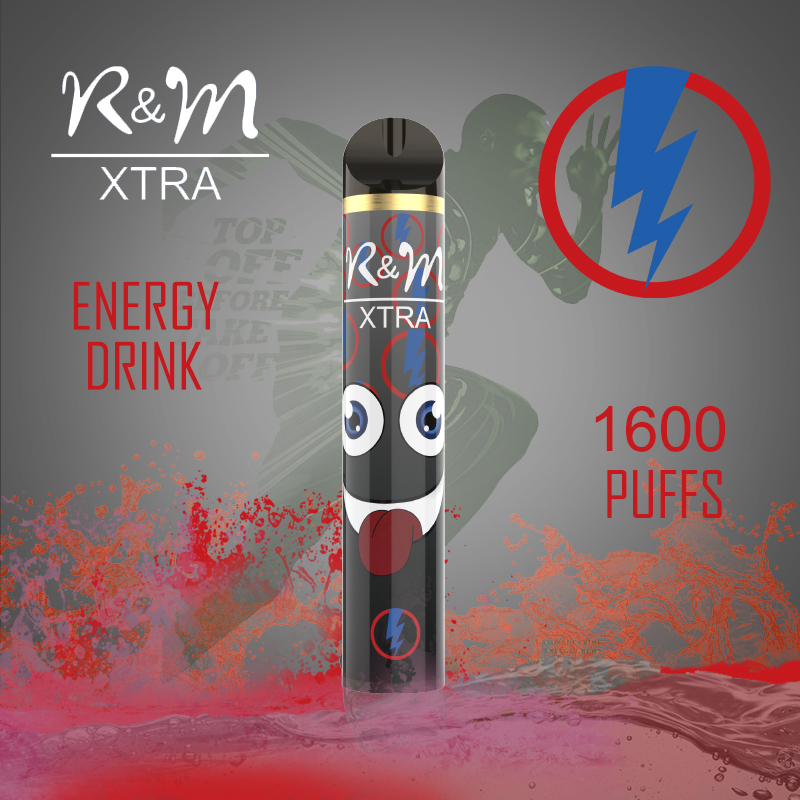 R & M Xtra 1600 Puffs 6% Vainas de nicotina Vape Dispositivo desechable