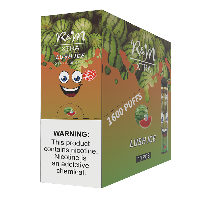 R & M XTRA 1600 Puffs 6% Nicotina Vape Dispositivo desechable | Exuberante hielo