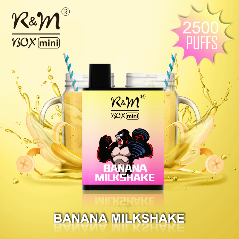 R&M Box mini batido de plátano | Sabor de frutas | Vapor desechable al por mayor