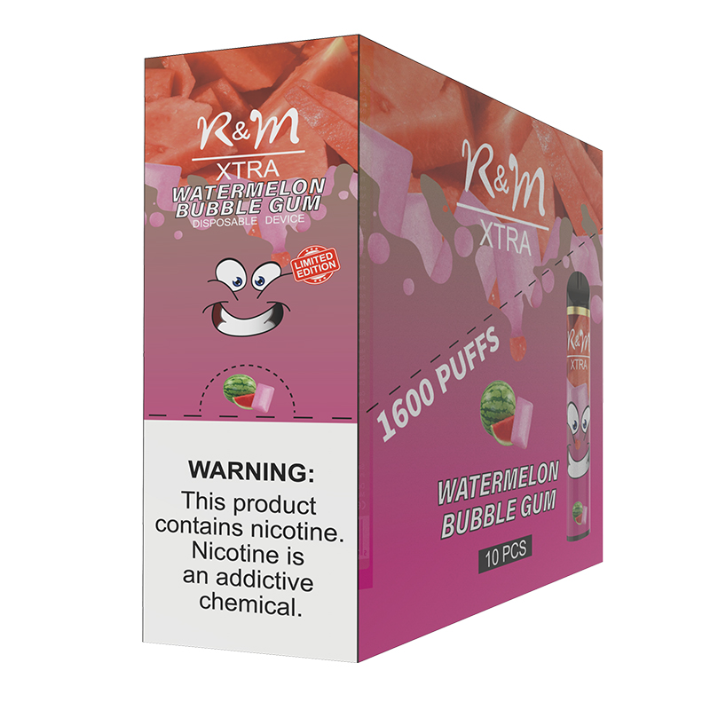 R & M XTRA 1600 Puffs 6% Nicotina Vape Lápiz Dispositivo desechable