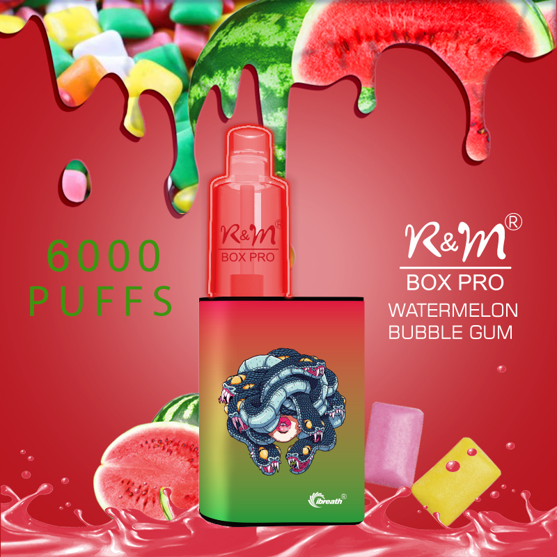 R&M Box Pro Canada Custom 6000 Puffs RGB Light Desechable Vape