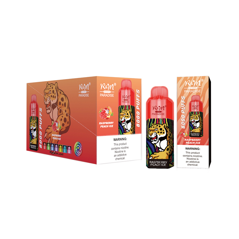 Marca personalizada 8000puffs recargable RGB Light R&M 15 ml E Liquid desechable Vape Elf Bar Kangvape Box Vape Vape