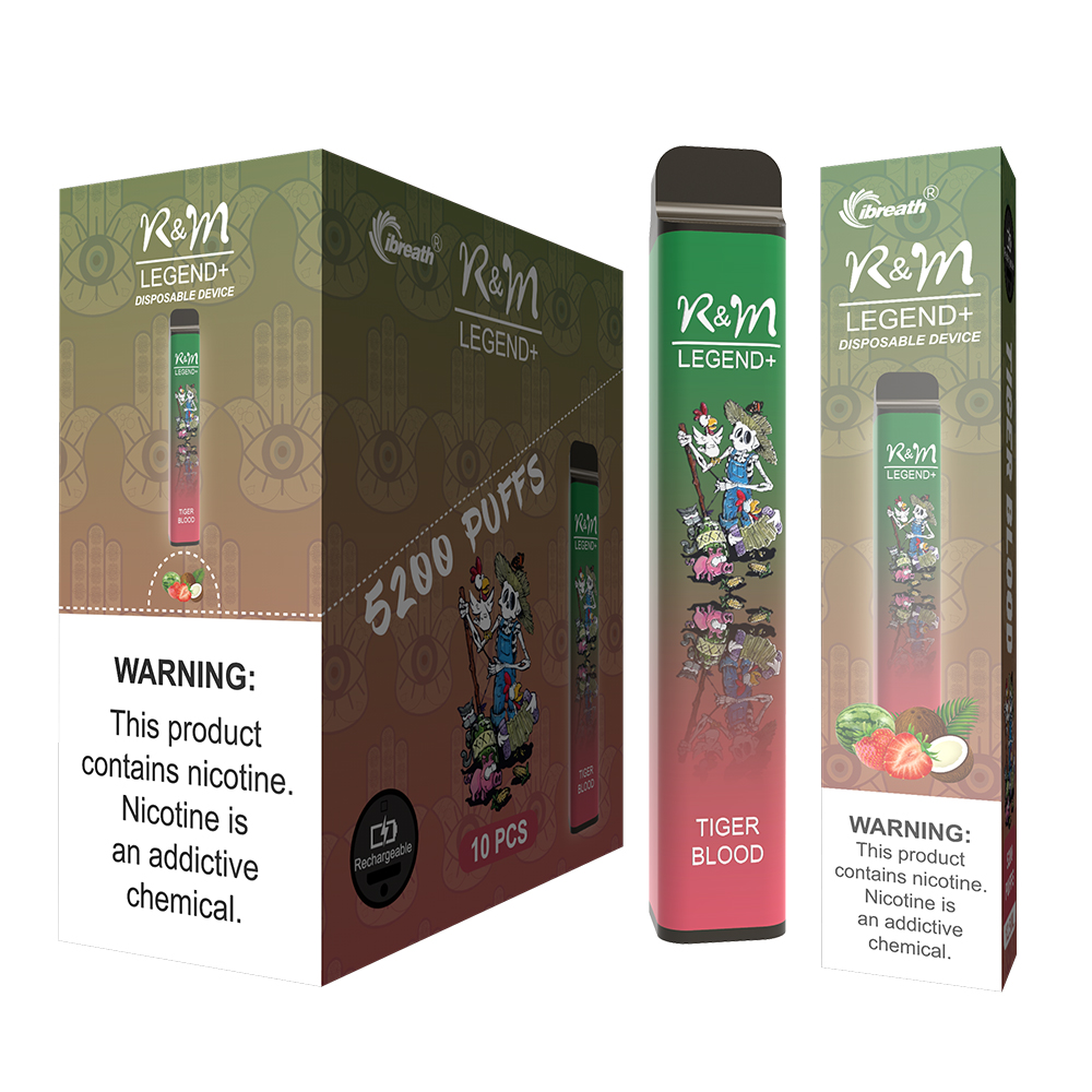R&M Legend+ Puff Box 6% Nicotine | Vapor desechable al por mayor | Puff Max