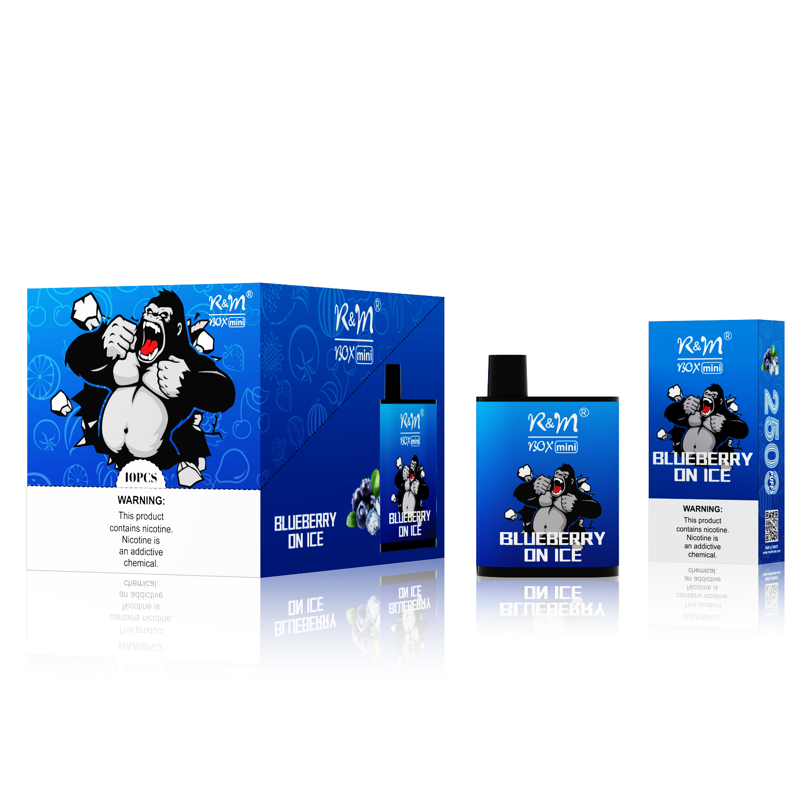 R&M Box Mini Blueberry on Ice | 3% Salt Nicotina Vapor 